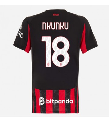 AC Milan Christopher Nkunku #18 Hjemmebanetrøje Dame 2025-26 Kortærmet